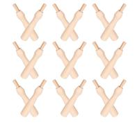 NUOBESTY 18pcs Wooden Felting Handles Ergonomic Punch for DIY Wool Felt Poking Crafts Cross Stitch Wool Felting Tool Accessories for Handmade Projects