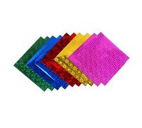 NUOBESTY 1pack Colorful Handmade Origami Paper Craft Material for Boys and Girls Easy to Fold for Arts Crafts Projects Develops Practical Skills Shining Design