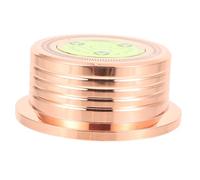 NUOBESTY 1pc Balanced Metal Disc Stabilizer for Turntables Practical Audio Record Player Weight Clamp Golden Finish Enhance Sound Quality Reduce Noise and Music Experience