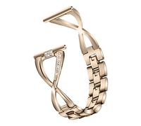 NUOBESTY 1Pc Rhinestone Inlaid Smartwatch Strap Replacement Watch Band for Stylish Design for Casual and Formal Attire Compatible with Various Models