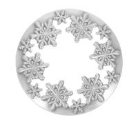 NUOBESTY 1pc Smart Cover Winter Candle Topper Candle Toppers to Burn Evenly Candle Jars Snowflake Candle Jar Topper Candle Cover Shade Sleeves Top Accessories Hollow Zinc Alloy