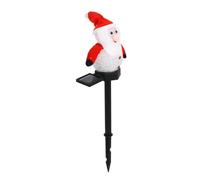 NUOBESTY 1Pc Solar Father Christmas Lawn Lamp Outdoor Xmas Decor Energy Saving Solar Light for Garden Patio Durable Santa Claus Design for Holiday Decoration