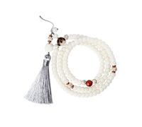 NUOBESTY 1Pc Vintage Phone Lanyard White Jade Beading Wrist Strap for Mobile Detachable Design for Easy Installation Lightweight Creative Chinese Style for Outdoor Use