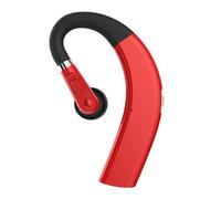 NUOBESTY 1PC Wireless Earphones with Ear Hook Design Hifi Sound Quality and Sweatproof for Business and Outdoor Activities Compatible with Left Right Ear Red