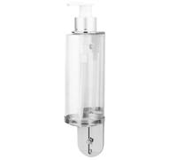 NUOBESTY 1pcs Manual Soap Dispenser Bottle Wall-mounted Stainless Steel Silver Liquid Soap Pump Suitable for Kitchen Sink and Office with Environmental Friendly Material and Included Screws