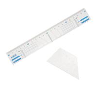 NUOBESTY 1set Music Staff Line Drawing Tool Ruler for English Exam Handwriting and Calligraphy Practice with Parallel Guide Lines and Easy to Use for Precise Measurement