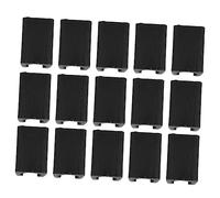 NUOBESTY 1set U Shape Chair Leg Floor Caps Tubular Furniture Foot Protectors Non Slip Clamp Covers for Office Dining Bar Chairs Easy Install Durable Black Glides 50pcs
