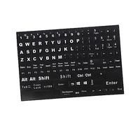 NUOBESTY 1sheet English Keyboard Stickers Qwerty Laptop Sticker Mechanical Keyboard Letter Labels Easy Apply Remove
