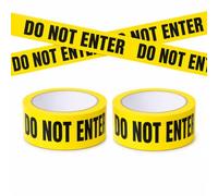 NUOBESTY 2 Rolls Do Not Enter Warning Tape, 4.8 cm x 25 m