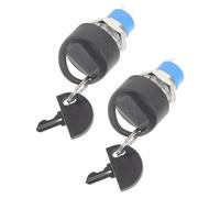 NUOBESTY 2 Sets Electric Scooter Ignition Switch with Keys Mobility Scooter Replacement Ignition Lock Starter Key Set for Seniors Motorbike and Moped