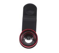 NUOBESTY 2 Sets Fisheye Wide Angle Macro Lenses with Clip for Smartphones Red Lens Black Clip Capture Stunning Perspectives Details