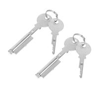 NUOBESTY 2 Sets Heavy Duty Freezer Lock Cylinder with Keys Cold Resistant Refrigerator Door Locks for Glass Display Cabinets Retail Stores Supermarkets