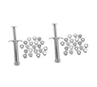 NUOBESTY 2 Sets Stainless Steel Clay Extruder Tool Clay Squeezer Tools for Boys and Girls