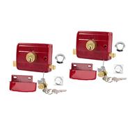 NUOBESTY 2 Sets Vintage Door Latch for Wooden Doors Antique Style Barrel Bolt Lock Durable Electroplated Spring Lock with Smooth Finish Easy Installation for Home Security and Safety