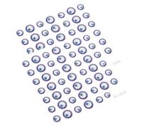 NUOBESTY 2 Sheets Evil Eye Nail Art Stickers Self Adhesive Nail Decals Safe and Easy Application for Themed Parties Cosplay and Everyday Use
