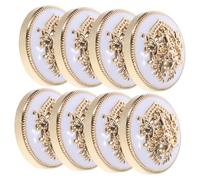 NUOBESTY 20 pcs Vintage Metal Buttons for Uniforms and Jackets Sturdy Decorative Coat Buttons Resistant Classic Style Fasteners for and Coats