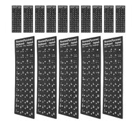 NUOBESTY 20 Sheets Russian Keyboard Stickers Cyrillic Alphabet Decals for Laptop Desktop Easy Installation Durable Design for Russian Language Learners