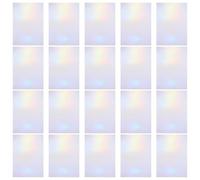 NUOBESTY 20 Sheets Self Adhesive Sheets for Crafts Prism Effect and Weather Resistant Finish for DIY and School Projects