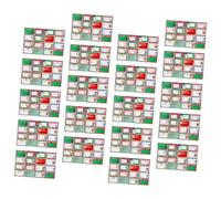 NUOBESTY 20 Sheets Writable Christmas Stickers Blank Self Adhesive Holiday Labels for Presents DIY Name Tags Multipurpose Xmas Decals Easy Peel Off Residue Festive Decor