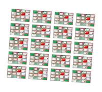 NUOBESTY 20 Sheets Writable Christmas Stickers DIY Self Adhesive Blank Labels for Holiday Presents and Home Use Easy Peel Off Bright Coated for Wrapping and Crafting
