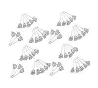 NUOBESTY 200pcs Antiqued Silver Halloween Broom Charms Premium Alloy Pendants for DIY Bracelet Necklace Earring Making Supplies Vintage Style Jewelry Craft Components