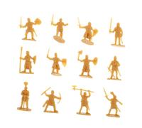 NUOBESTY 200pcs Mini Medieval Soldier Model Figurines Durable Plastic Soldiers with Intricate Detailing for Educational Roleplay Historical Collectors and Creative Storytelling Scenes