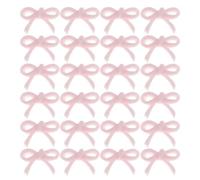 NUOBESTY 200pcs Mini Resin Bowknot Charms for Crafts and Nails, Pink 3D Bow Embellishments with Easy Sewing Feature, Universal Matching for Diaries and Bags, for ’s Outfits and DIY Jewelry