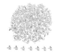 NUOBESTY 200pcs Plastic Shelf Support Pins 5mm Push Pegs for Kitchen Cabinet, Wardrobe, Wine Rack and Bookshelf Shelving Replacement