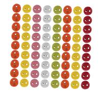 NUOBESTY 200pcs White Metal Mini Buttons Round Fasteners for Doll Clothes Sewing Crafts and DIY Dollhouse Accessories