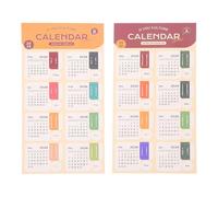 NUOBESTY 2026 Monthly Calendar Stickers, 2 Sheet Adhesive Tabs Color-coded Divider Index Labels for Journals, Notebooks & DIy Planning (Retro Color)