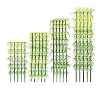 NUOBESTY 20Pcs bamboo model fake bamboo trees small tree miniature model s train scenery s tiny plants cake decor miniature artificial puppet 15c Glass abs