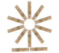 NUOBESTY 20pcs Brass Hidden Cylinder Hinges 4x20mm, Invisible Concealed Barrel Hinges for Jewelry Boxes, Cabinet Doors, and Small Woodworking Craft Projects