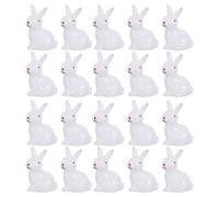 NUOBESTY 20pcs Bunny Ornament for LED Fairy Lights Replacement Parts, Cartoon Rabbit Shaped Hanging Decor for Nursery or Baby Room