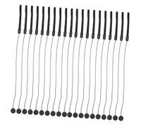 NUOBESTY 20pcs Camera Lens Caps Leash Elastic Keeper Holder Rope for Dslr Cameras, Anti-loss Lens Cap String Holder Accessory in Black for Photography Protection