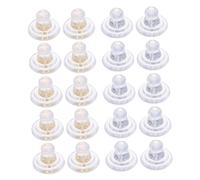 NUOBESTY 20pcs Clear Silicone Earring Backs Replacement Smooth Soft Ear Stoppers for Women DIY Jewelry Making Kit with Gold White Gold Plated Copper