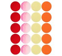 NUOBESTY 20pcs Colored Landscape Light Filters Pvc Sheets 2.6x2.6inch Warm Light Filter Gel Versatile Design Easy to Install Charming Vibe for Business Displays