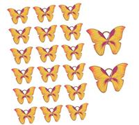 NUOBESTY 20Pcs DIY Butterfly Charms Pendants with Hanging Hooks Lightweight Craft Accessories for Necklace Keychain Bracelet Earring Jewelry Making