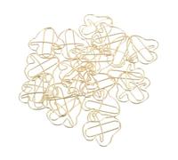 NUOBESTY 20pcs Gold Mushroom Paper Clips Decorative Office Supplies Creative Paperclips for Work