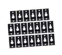 NUOBESTY 20pcs Heavy Duty Keyhole Hangers for Secure Speaker Wall Mounting Iron Brackets Anti-rust and Corrosion Resistant Plate for Shelves Pictures and Audio Devices