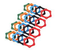NUOBESTY 20pcs Mic Slip Ring Rubber Rolling Mic Stabilizer Bands for Handheld Microphone Stage Performance Karaoke Accessories Random Color