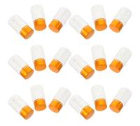 NUOBESTY 20pcs Ml Small Plastic Container for Pills with Leakproof Cap, Pet Airtight Pill Bottle Container, for Supplements and Powders Storage, for DIY Powder Storage and Countertop Use