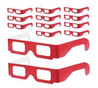 NUOBESTY 20pcs Neon Diffraction Glasses Prism Rainbow Effect for Festivals Christmas Parties Adults Eye-catching Comfortable Fit Party Photo Prop