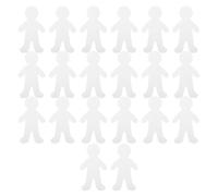 NUOBESTY 20Pcs Paperboard People Cutouts Blank Human Shapes for Kids DIY Craft School Art Projects Painting Drawing Stencils Classroom Decoration