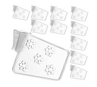 NUOBESTY 20pcs Refrigerator Side Door Divider Adjustable Food Partition Board Clip-on Fridge Storage Separator Grid for Household Freezer Organization