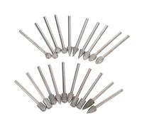 NUOBESTY 20pcs Rotary Burrs Set Die Grinder Bits for Metal Rust Removal Stone Glass Ceramics Polishing High Wear Resistance Grinding Burrs for and Precision Engraving
