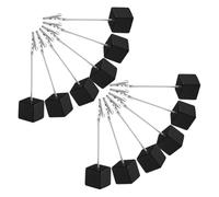 NUOBESTY 20pcs Rustic Table Holders with Versatile Memo Clip Stand Decorative Place Card and Photo Display for Office Party Wedding and Living Room Organization