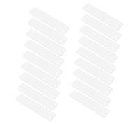 NUOBESTY 20pcs Silicone Rectangle Bookmark Mold for Epoxy Resin Casting DIY Craft Mold for Uniform Resin Jewelry Bookmarks Easy Demolding and Reusable for Home School Office Use