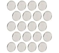 NUOBESTY 20pcs Silver Abs Planner Discs for Book Binding and DIY Projects, Flexible Arrangement Does Not Damage Paper, for Students and Children’s Curriculum Cards