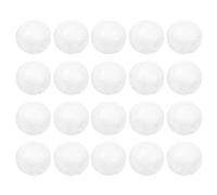 NUOBESTY 20pcs White Foam Balls Polystyrene Spheres for Boy Girl Craft DIY Art Projects Smooth Balls for School Crafts Holiday Decorations