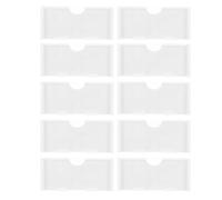 NUOBESTY 20pcs White Plastic Shelf Tags Single Hole Price Tags for Retail Inventory Merchandise Display Efficient Product Labeling for Supermarkets Storage